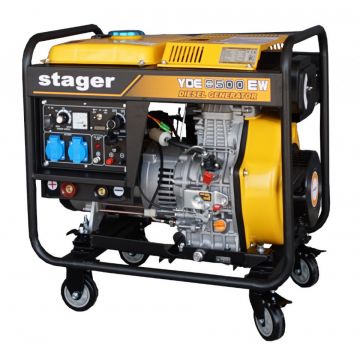 Stager YDE8500EW Generator sudare diesel monofazat, 3kVA curent sudare 200A, pornire la cheie