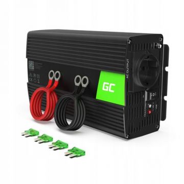 Invertor de tensiune 1000W/2000W 12V la 230V Volt USB DC AC Green Cell