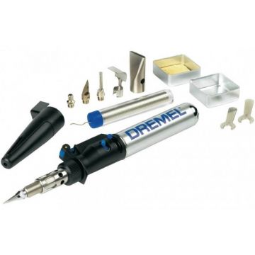 Pistol de lipit Dremel 2000-6 HOBBY VERSATIP, Gaz, 6 accesorii