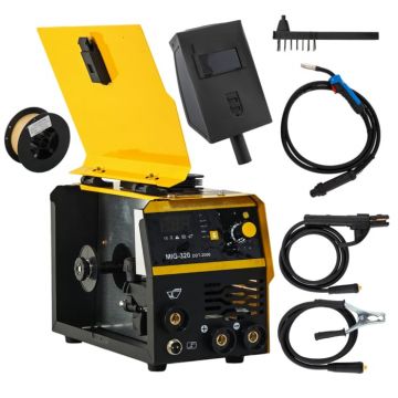 Invertor Aparat de sudura MIG MMA DDT PROFESIONAL cu Electrozi si Sarma, 220 V, 320A Invertor Aparat de sudura MIG MMA DDT PROFESIONAL cu Electrozi si Sarma, 220 V, 320A