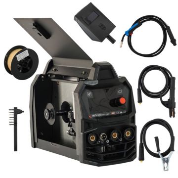 Invertor Aparat de sudura MIG MMA DDT PROFESIONAL cu Electrozi si Sarma, 220 V, 350A Invertor Aparat de sudura MIG MMA DDT PROFESIONAL cu Electrozi si Sarma, 220 V, 350A