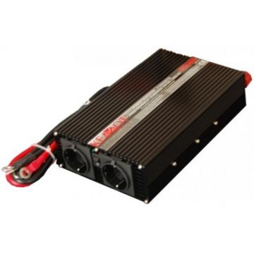 Invertor auto Kemot URZ3169, 12V/230V, 1000W, 2 iesiri